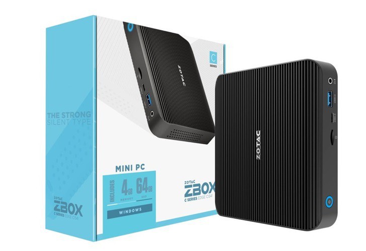 索泰展示搭载6W赛扬ZBOX Edge CI341，搭载两个网口，可谓软路由佳品