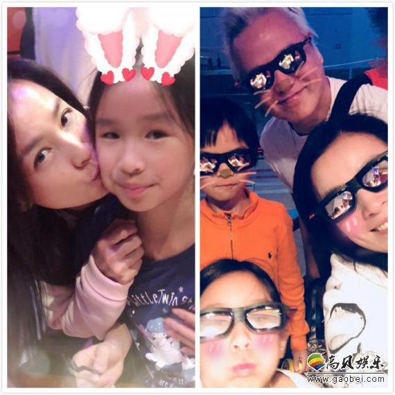 网友曝光张庭公司年会视频，张庭夫妇一双儿女出镜，两个宝贝活泼又可爱