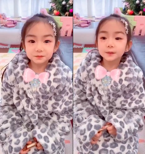 李承铉和戚薇女儿Lucky五周岁生日！戚薇晒出女儿给大家送新年祝福视频