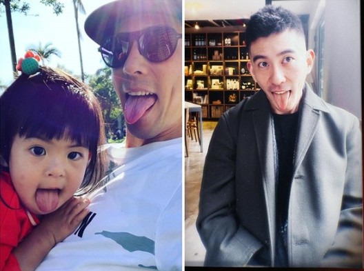 贾静雯老公修杰楷发布微博称：“被要求作怪表情！发现我只会模仿Bo妞”