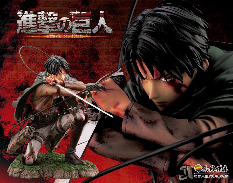 寿屋推出《进击的巨人》利威尔战斗姿态手办，身上血迹显示了战斗的残酷