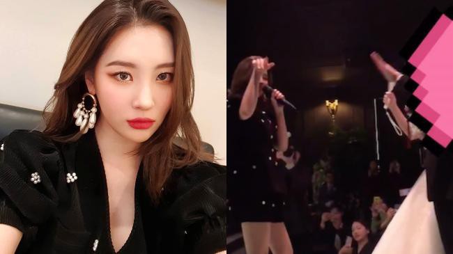 宣美给粉丝唱祝歌演唱《Gashina》新郎与新娘都是喜欢Wonder Girls粉丝 宣美给粉丝唱祝歌演唱《Gashina》新郎与新娘都是喜欢Wonder Girls粉丝