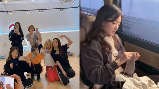 Apink经过多年磨合密不可分，最近普美就沉浸在给成员们织围巾的欢乐中