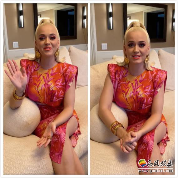 水果姐Katy Perry通过微博发布视频，她为武汉新型冠状肺炎防疫加油打气