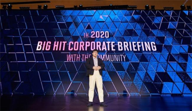 韩国人气组合防弹少年团(BTS)所属社Big Hit：举办了2020公司报告说明会