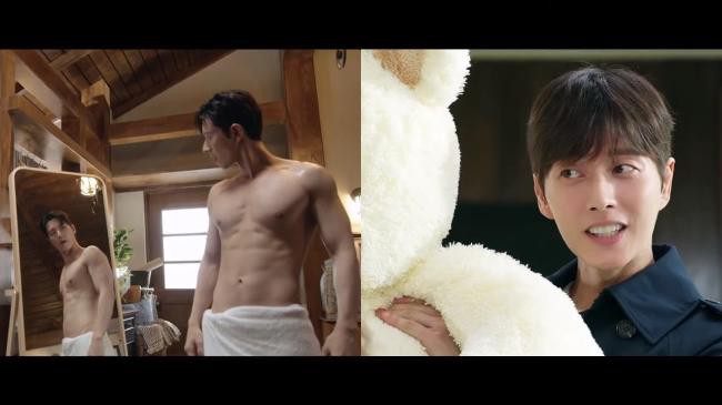 《Forest》播出最新一集朴海镇完整露出结实的上半身肌肉，画面非常养眼