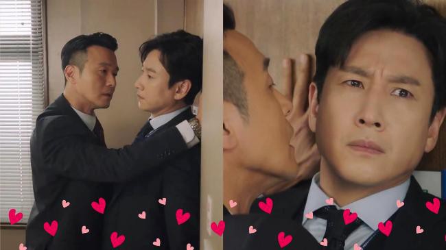 韩剧《检察官内传》一开头就是一个威猛壁咚，直接上演“大叔之爱”场面