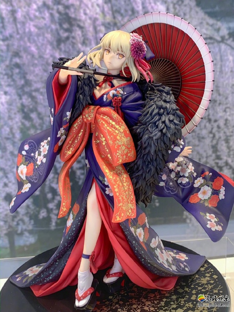《Fate/Stay Night》黑Saber花魁手办！非常华丽造型，各种花纹十分精美