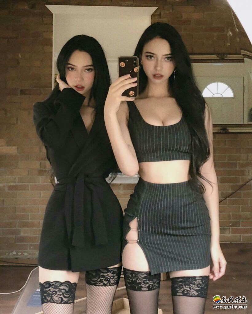 美国双胞胎姐妹网红达人！俩欧美正妹不仅身材逆天，颜值更是好看到爆炸