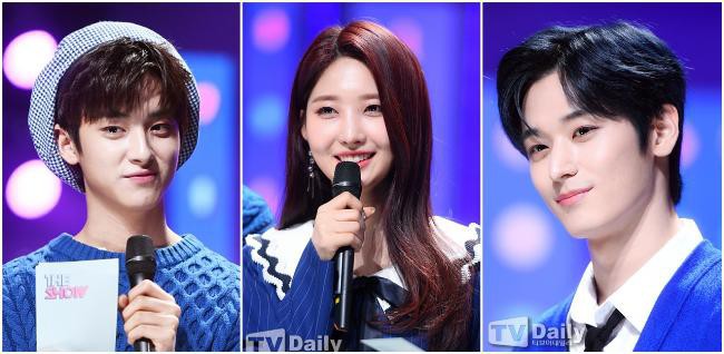 SBS MTV音乐节目《The Show》直播，金旻奎、施贤、柱延登场新任MC