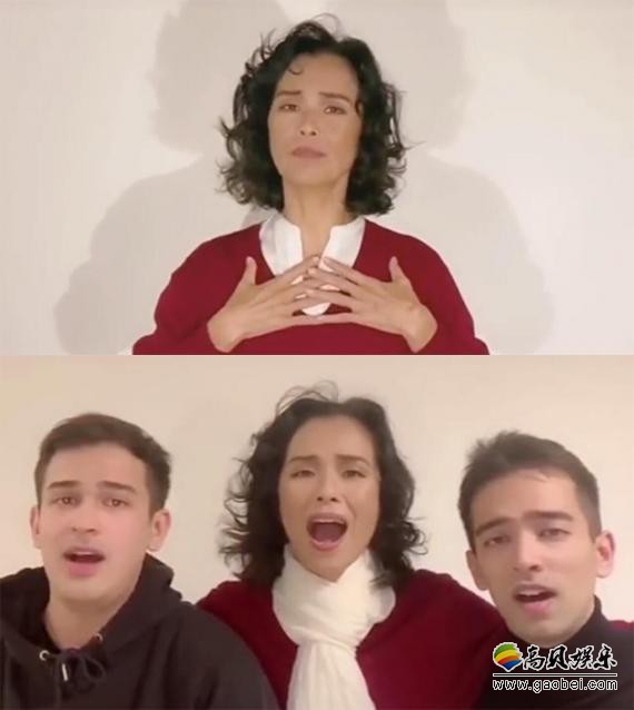 韦唯与混血儿子合唱视频曝光！韦唯与她两个儿子再唱成名曲《爱的奉献》