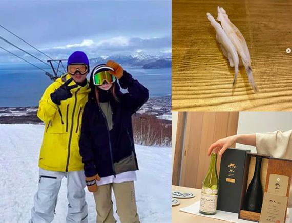 王思聪个人社交账号晒出享受日料照片，前女友透露正和王思聪在日本滑雪