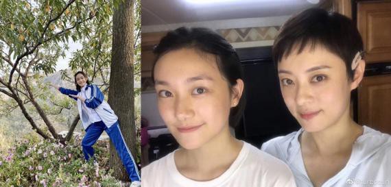 孙俪微博晒出和妹妹合影！照片中孙艳和孙俪真是“神相似”犹如复制粘贴