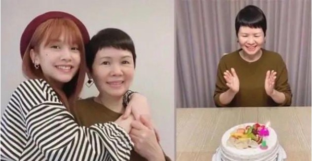 杨丞琳晒出与妈妈合照为妈妈庆生，杨丞琳亲密搂着她妈妈，笑容甜美逆龄