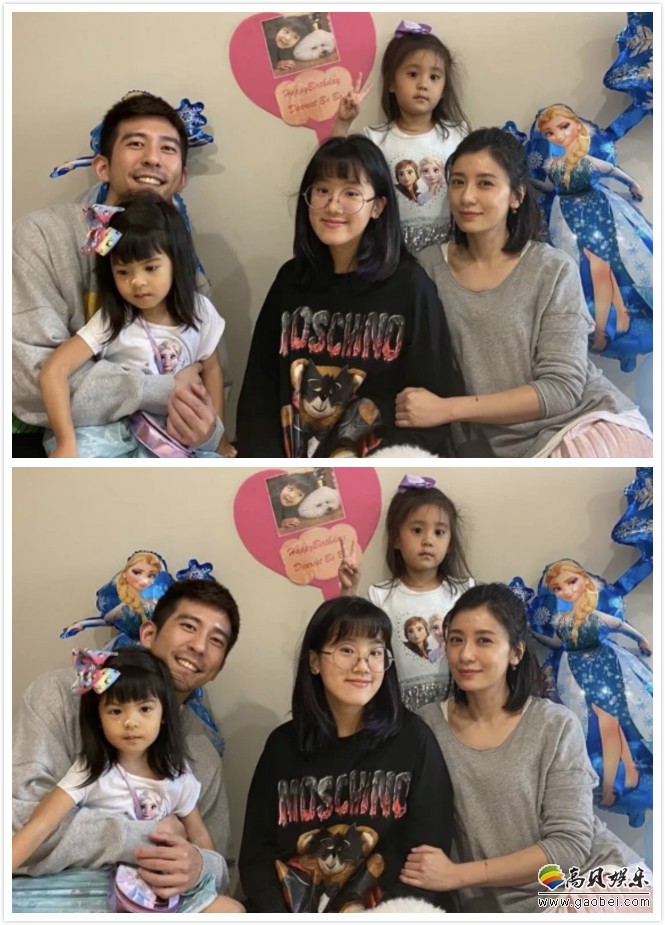 3月15日贾静雯小女儿bo妞三岁生日，姐姐梧桐妹社交账号晒照为妹妹庆生