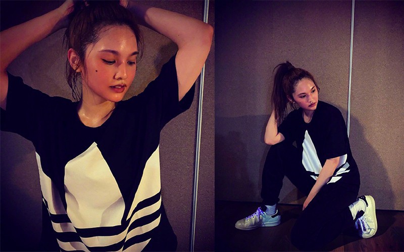 杨丞琳晒出健身照片！香汗淋漓，素颜状态脸色红润，对镜凹造型气色超好