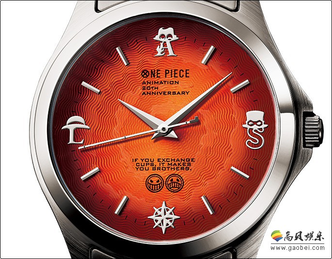 PREMICO《海贼王》限定腕表，腕表以羁绊为主题，表盘有个人标志图标