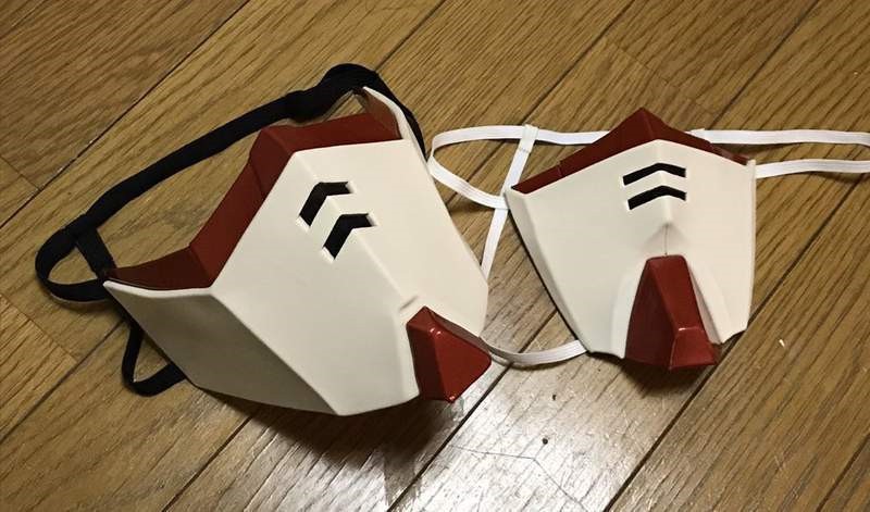 岛国推特网友根据RX-78高达面部制作专门口罩，配色和样式都是超级还原