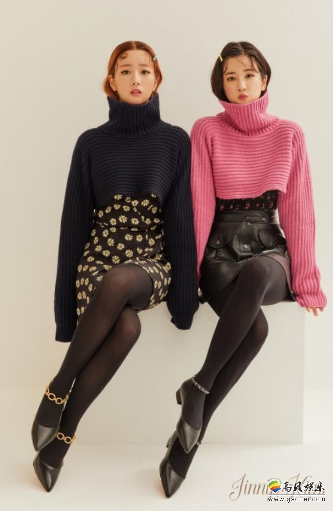 A Pink朴初珑＋尹普美，近日携手为代言服装品牌，拍摄了一组最新宣传照