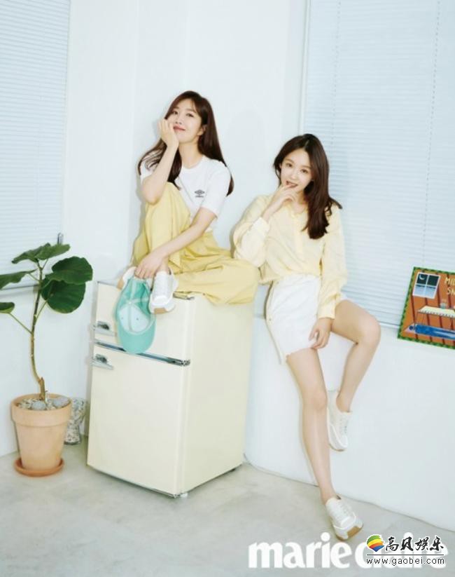 Davichi姜敏京、李海丽为某杂志最新一期拍摄写真，展现亲和力甜美风格